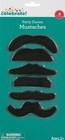 Way To Celebrate Black Fake Mustaches for Kids, 6 Count