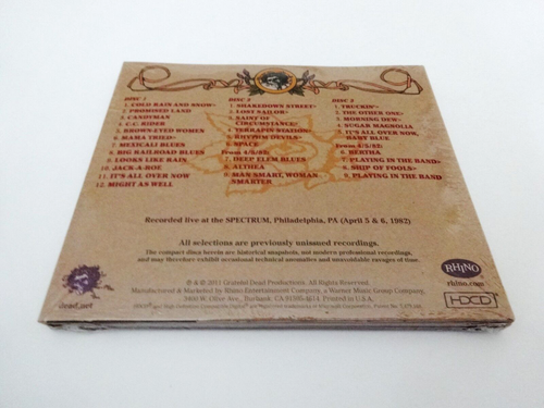 Grateful Dead Road Trips Spectrum 4/6/82 Vol. 4 No. 4 Philadelphia PA 1982 3 CD - Picture 2 of 12