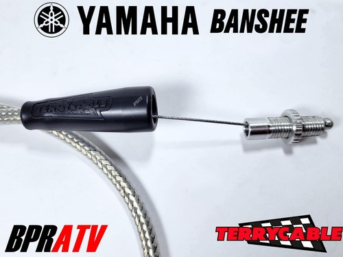 Banshee TWIST Throttle Cable Terrycable Steel Braided Keihin Mikuni Lectron PWK - Picture 9 of 13