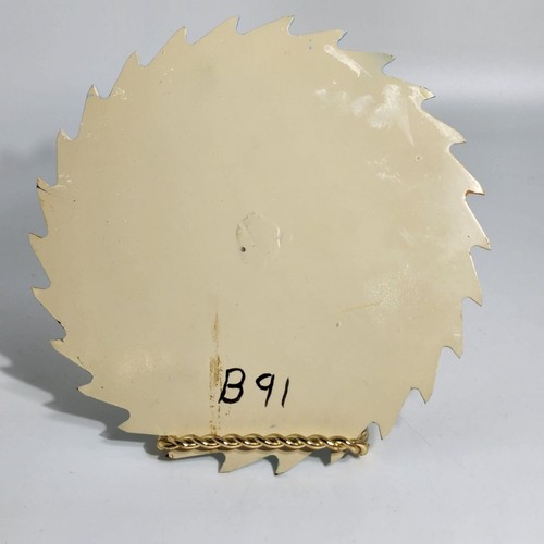 Hand Painted John Deere Tractor Vintage Saw Blade Painted By C.J. Piper Vintage - Picture 10 of 12
