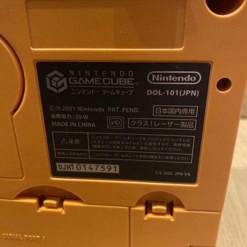 Nintendo GameCube Orange DOL-001 Console Tested with Controller, Power cord - Picture 8 of 14