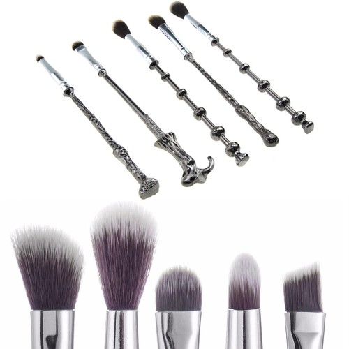 5pcs Harry Potter Fans Wizard Wand Makeup Brushes Set Eyeshadow Contour Blusher - Picture 5 of 6