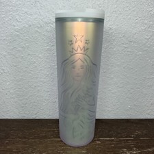 ‘21 Starbucks 50th Anniversary Mermaid 16oz Siren Frosted Iridescent Tumbler EUC