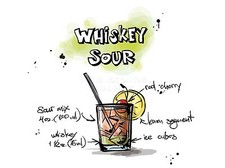 ART PRINT PAINTING DRAWING ALCOHOL COCKTAIL RECIPE GIN TONIC LFMP0932