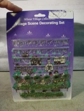 Winter Village Collectibles 12 Piece Scene Decorating V#131950 Original Package