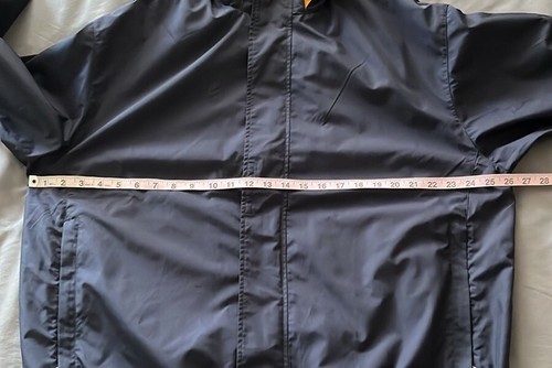 Cutter & Buck WeatherTec XL Navy/Yellow Poly Golf Rain Jacket Logo - Picture 6 of 10