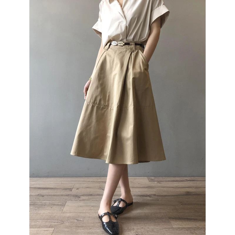 Female Solid Half Skirt New French Loose Large Swing Mid-length Princess Skirt
Opens in a new window