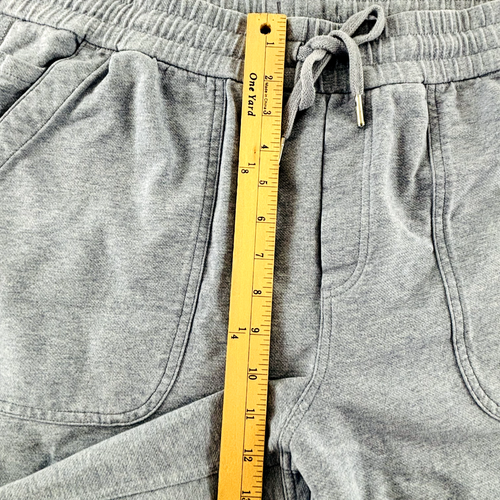 Athleta Farallon Heathered Wide Crop Womens 20 Blue Elastic Waist Drawstring - Picture 7 of 9