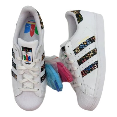 adidas Originals Superstar W Floral Twist Stripe Snakeskin