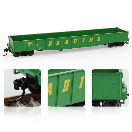 1pc HO Scale 1:87 53ft Low-side Gondola Car 53' Railway Wagons Model Trains - Picture 10 of 12