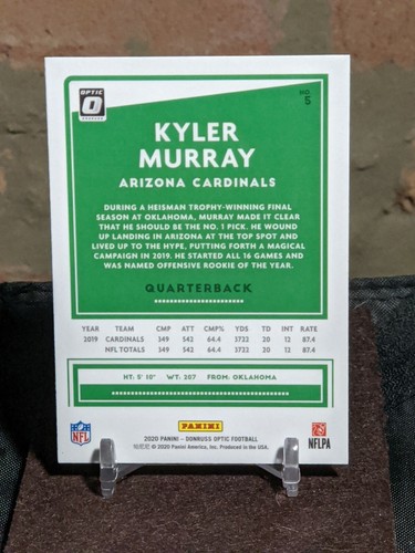 2020 DONRUSS OPTIC #5 Kyler Murray RC Cardinals - Picture 6 of 6