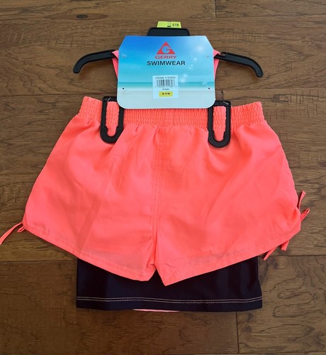 Gerry Girls 3-Piece Tankini & Shorts Swimsuit Set Pink Size S 7-8 New - Picture 3 of 3