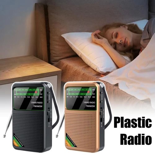 Rechargeable Pocket Radio Type-C Full Band Radio for Senior Home Walking - Zdjęcie 8 z 14