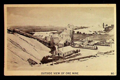 Outside View Of Ore Mine Vintage Photo Postcard Kansas