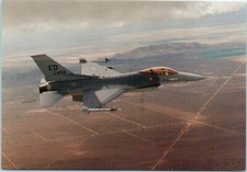 General Dynamics F-16A Fighting Falcon Armed with AIM-9 Missiles Postcard c1991
