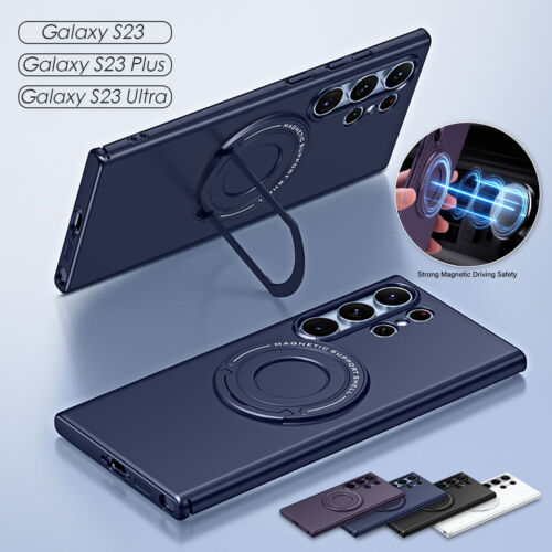 For Samsung Galaxy S24 S23 Magnetic MagSafe Case Shockproof Ring Stand Cover - Picture 16 of 42