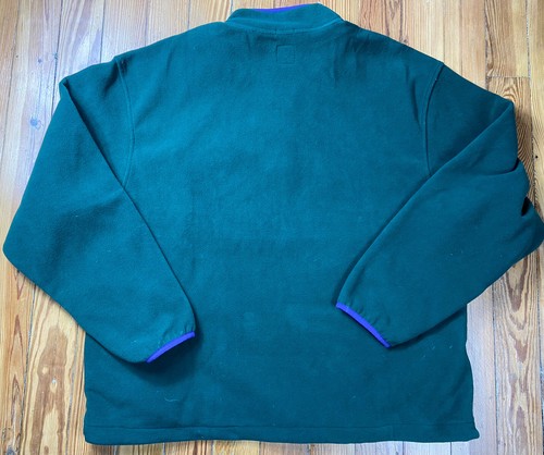 gap vintage anorak fleece size large forest green purple - Picture 4 of 4