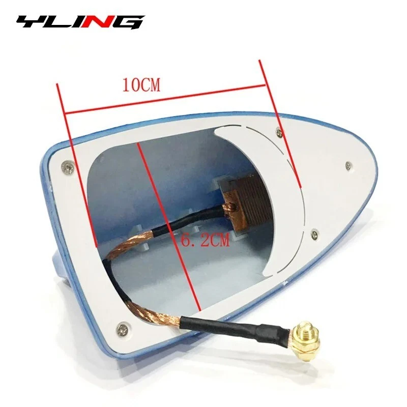 Shark Fin Antenna Cover For Car Car Top Roof Aerial Base Am/fm Radio Signal Base - Image 3 of 4