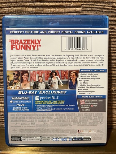 Get Him to the Greek (Blu-ray Disc, 2010, 2-Disc Set, Includes Digital Copy... - Picture 2 of 3