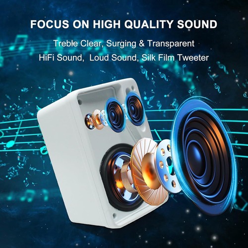 Herdio 3.5" Outdoor Passive Speakers Wired Waterproof 3 Way Wall Mount Speakers - Picture 9 of 26