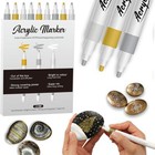 Posca Full Set 29 Acrylic Paint Pens Reversible Medium Point Pen Tips Posca Pens Acrylic Paint Markers Rock Painting Fabric Glass Paint Metal
