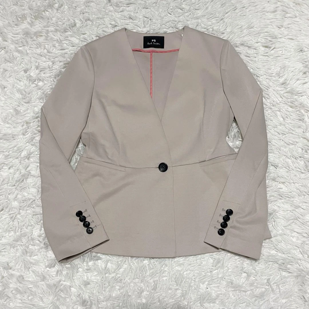 Paul Smith setup suit 1B no-collar beige M second-hand goods | eBay