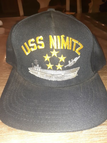 Sombrero SnapBack USS NIMITZ Hecho en EE. UU. DE COLECCIÓN  - Imagen 2 de 11