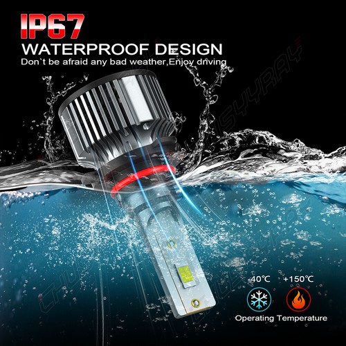 Xenon White LED Headlights Bulbs for Chevy Silverado 1500 2500 HD 1999-2006 - Picture 8 of 11