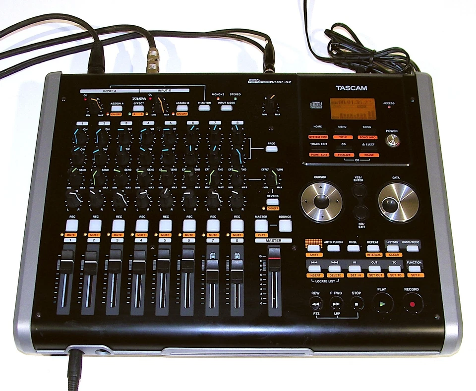 🔥【ПРОФЕССИОНАЛЬНОЕ ТЕСТИРОВАНИЕ】Tascam DP-02 Portastudio 8-дорожечный микшер/CD-зажигатель!Эффекты💥ГАРАНТИЯ - Изображение 2 из 4