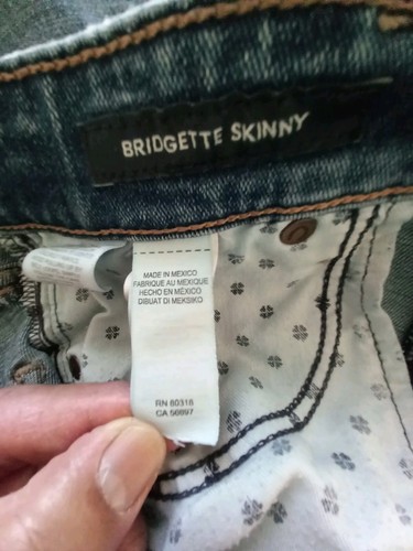Jeans Lucky Brand Lolita skinny blu 0/25 donna 28 x 30 cuciture interne 28 usato - Foto 10 di 11