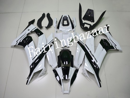 Fit for 2011-2015 ZX10R Black White ABS Injection Mold Bodywork Fairing Kit - Picture 1 of 7