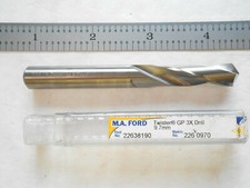 NEW M.A. FORD USA TWISTER GP 3X 9.70MM DIA. X 89MM OAL SOLID CARBIDE DRILL