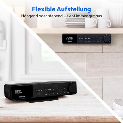 MEDION MD43660 E66660 Stereo Unterbauradio Küchenradio DAB+ Bluetooth 2x15W - Bild 5 von 33