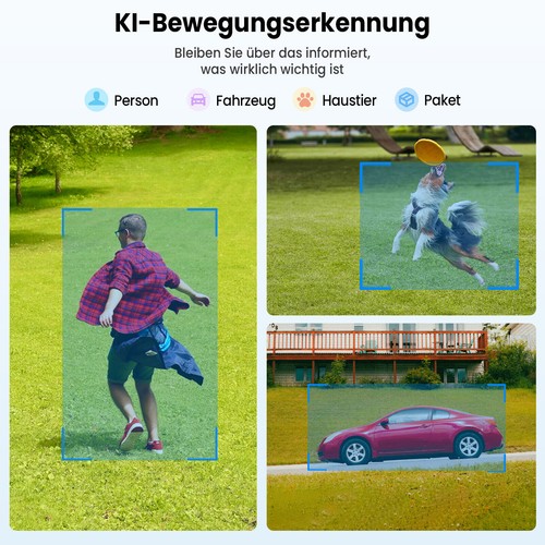 Überwachungskamera Set AUßEN Funk WLAN 4MP Videoüberwachung Solar Mit 32 & 64GB - Bild 20 von 23