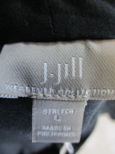 J.Jill Sweater Womens Large Black Open Front Cardigan New - Picture 3 of 9
