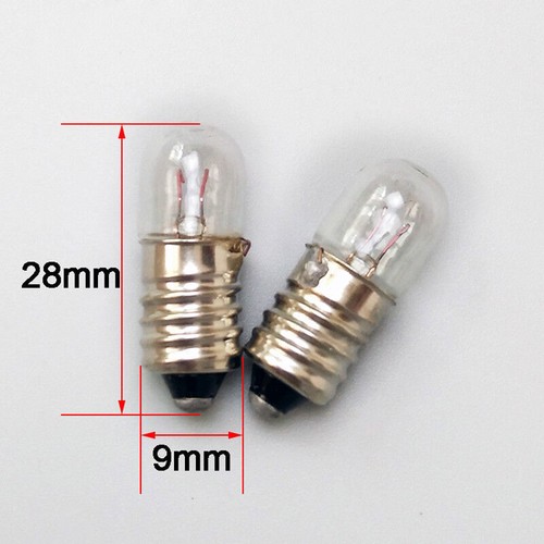 E10 Instrument Signal Indicator 6.3/12/24-36V Warning Screw Bulb Lamp 1.5/2/3/5W - Picture 2 of 5
