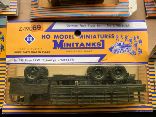 8 x ROCO HO MODEL MINIATURES MINITANKS: US WRECKER CARGO DUMP AMBULANCE TRUCK - Picture 3 of 13