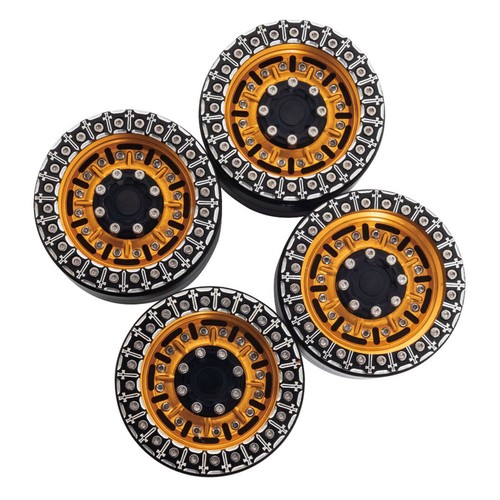 2.2" Beadlock Wheel Rim Five-Spoke Wheel Rims For 1/10 RC Rock Crawler Car - Picture 7 of 13