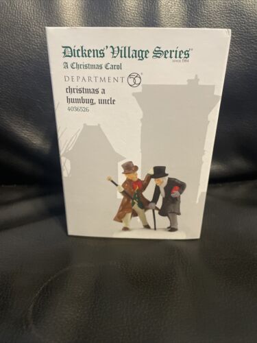 Dept 56 CHRISTMAS A HUMBUG, UNCLE 4036526 Dickens Christmas Carol Department D56 - Picture 1 of 5