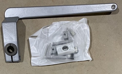Stanley Magic Force Left Hand Inswing Door Arm Assembly w/ Hardware - Silver