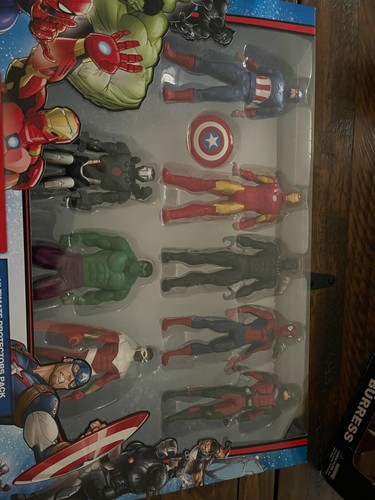 MARVEL ULTIMATE PROTECTORS ACTION FIGURE 8 PACK AUTHETIC HASBRO MIB XMAS GIFT - Picture 2 of 3