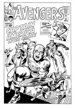 Cover art reproduction of Jack Kirby original