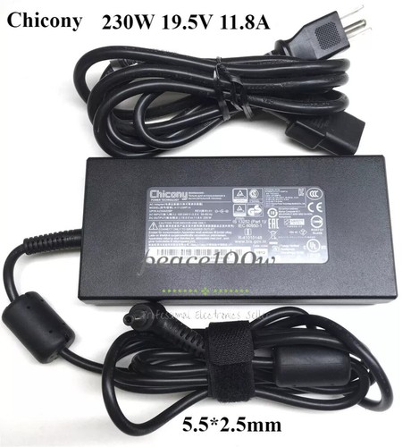 230W Chicony Laptop Charger for MSI Clevo AC Adapter Power Supply 5.5*2.5mm - Picture 1 of 3