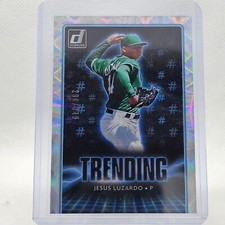 2021 Panini Donruss Baseball Jesus Luzardo Silver Trending /349