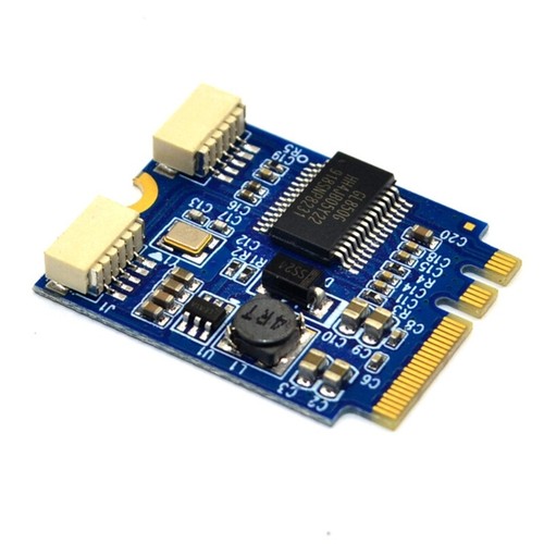 USB2.0 Expansion Board for M.2 for key AE to Dual-port Interface for Motherboard - Afbeelding 6 van 9