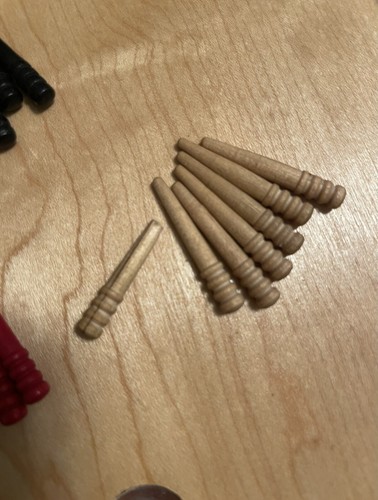 Vtg 715 Century Wooden CONTINUOUS TRACK CRIBBAGE BOARD Wood Pegs Three 3 Track’s - Picture 15 of 24