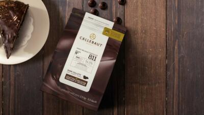 Callebaut 811 Belgian Dark Couverture Chocolate 54.5% Semisweet Callets 5.5lbs