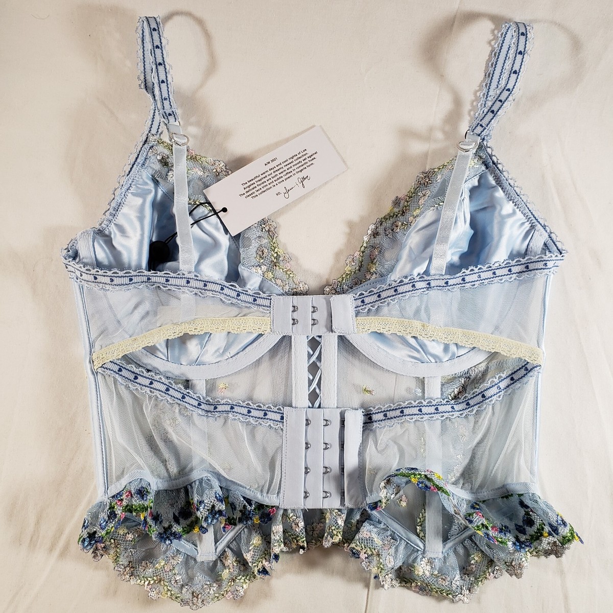 日本未入荷　アメリカ発ブランドFor Love and Lemons 刺繍ドレス For Love And Lemons Floral Trim Slip Dress Pink Small NEW | eBay