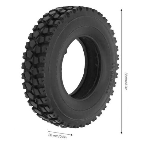 4 Pcs Rubber Tires 80 * 20mm RC Tires for 1:14 Tamiya Tractor Truck RC Car SN9F - Bild 11 von 11