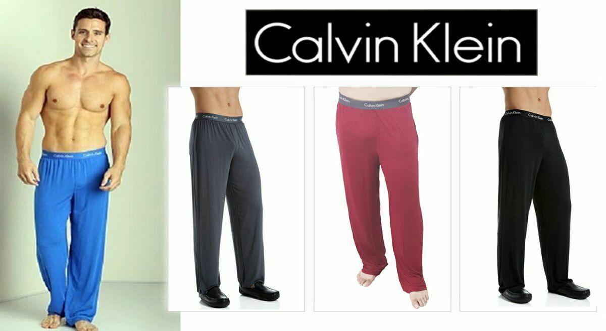 Calvin Klein Mens Pajama Pants Sleeping Micro Modal Lounge CK Sleepwear  U1143